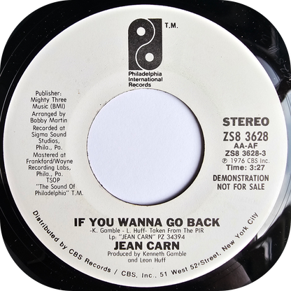 Jean Carn - If You Wanna Go Back - Philadelphia DEMO