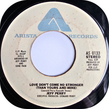 Jeff Perry - Love Don't Come No Stronger - Arista