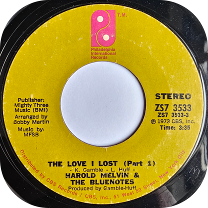 Harold Melvin - The Love I Lost - Philadelphia