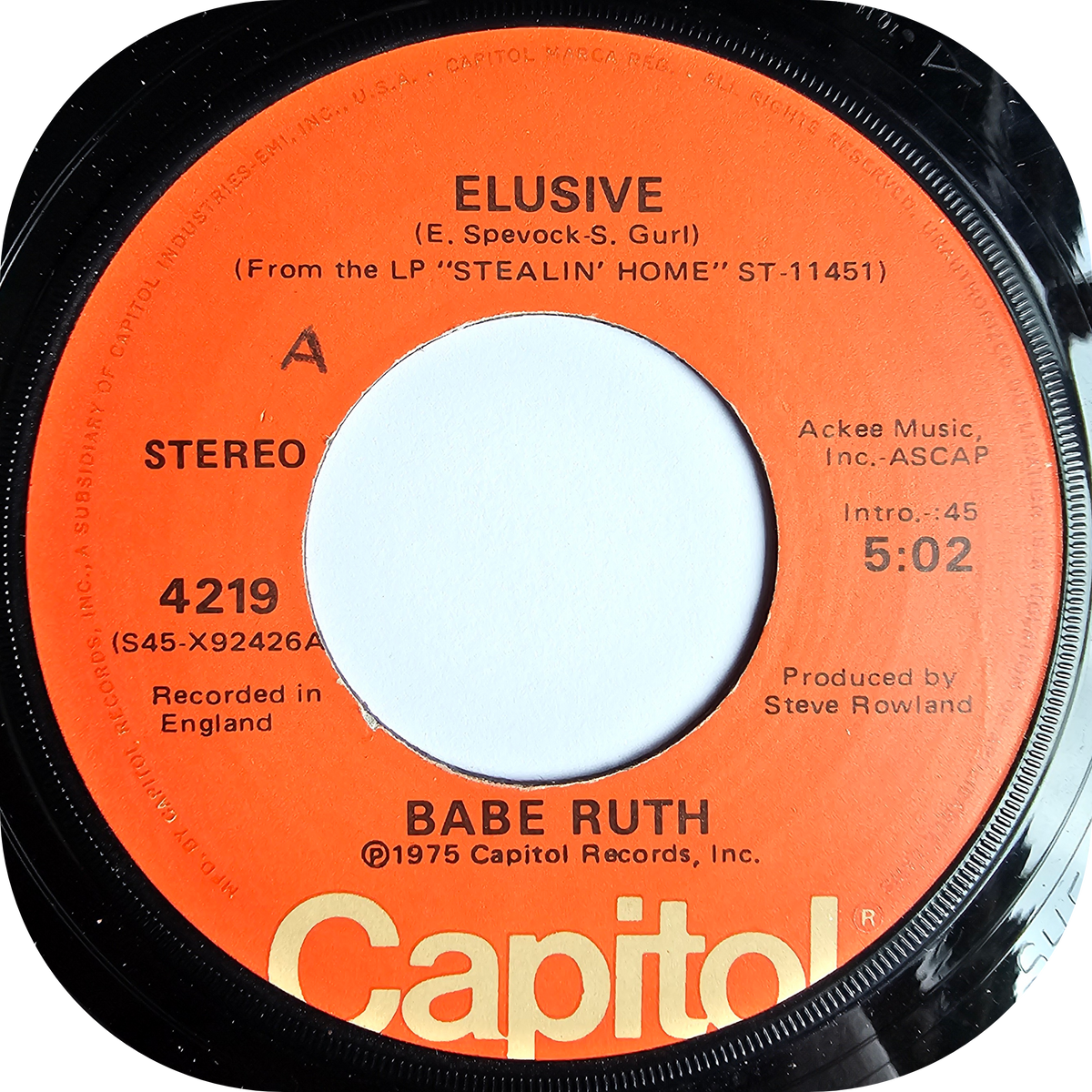 Babe Ruth - Elusive - Capitol