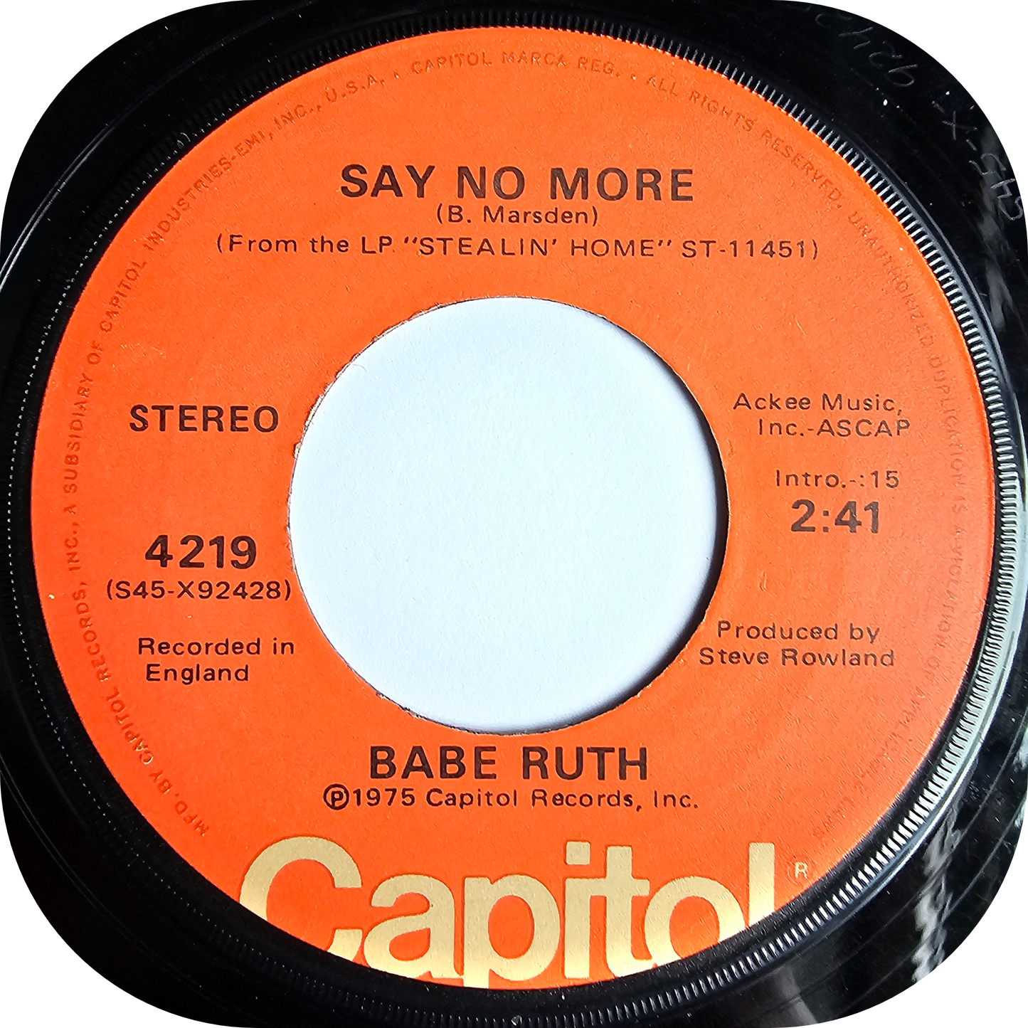 Babe Ruth - Elusive - Capitol