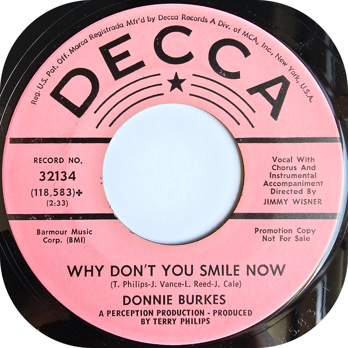 Donnie Burkes - Satisfaction Guaranteed - Decca DEMO