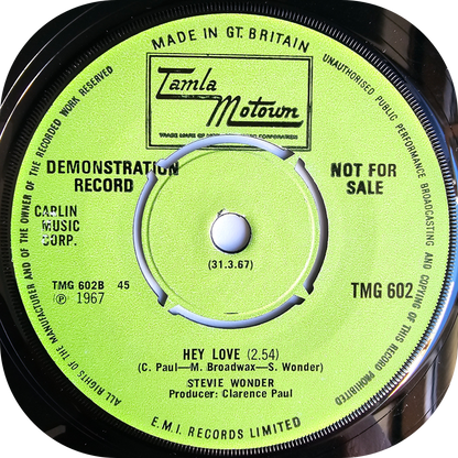 Stevie Wonder - Travlin' Man - Tamla Motown DEMO