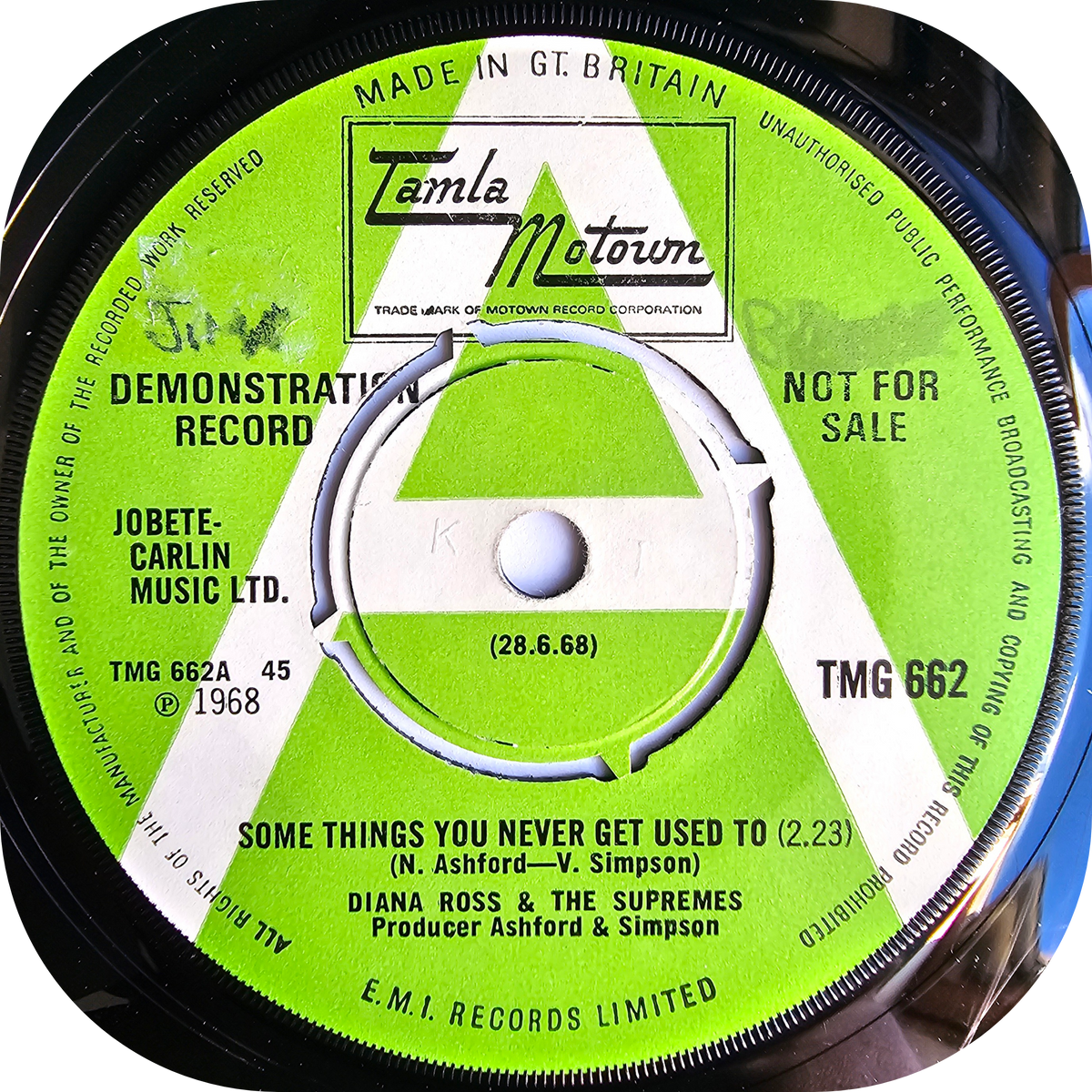 Diana Ross & The Supremes - Some Things You Never Get Used To - Tamla Motown DEMO