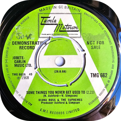 Diana Ross & The Supremes - Some Things You Never Get Used To - Tamla Motown DEMO