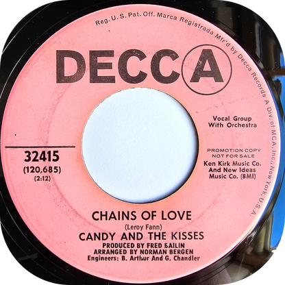 Candy And The Kisses - Chains Of Love - Decca DEMO
