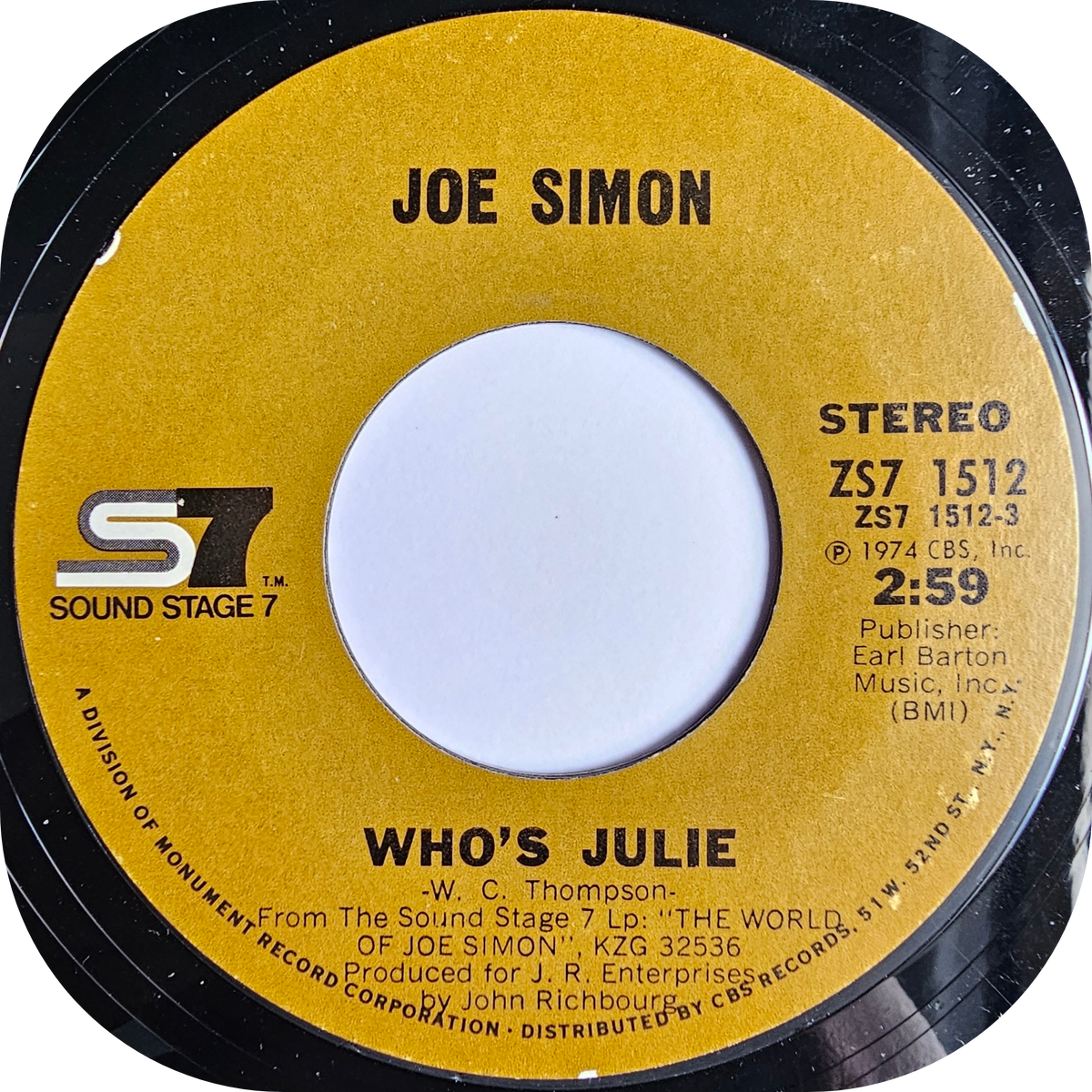 Joe Simon - The Girl's Alright With Me - Sound Stage 7
