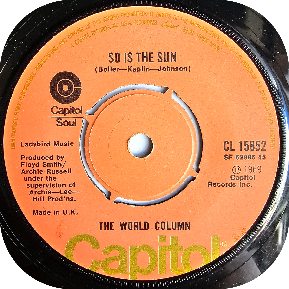 World Column - So Is The Sun - Capitol