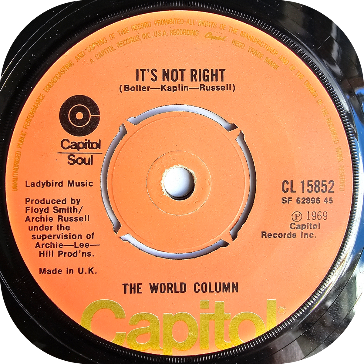 World Column - So Is The Sun - Capitol