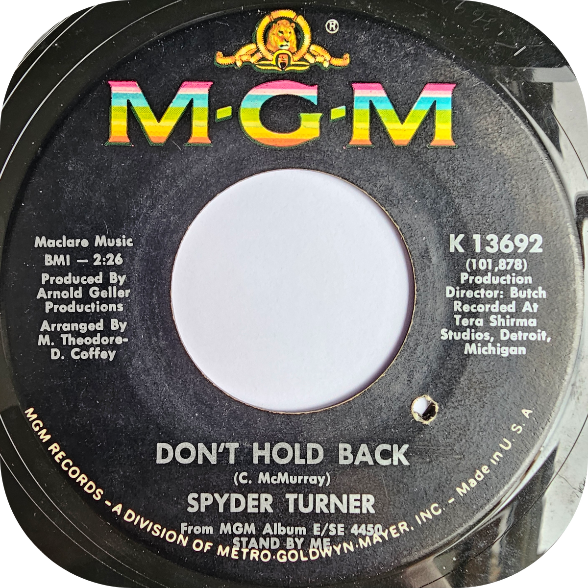 Spyder Turner - I Can't Make It Anymore - MGM
