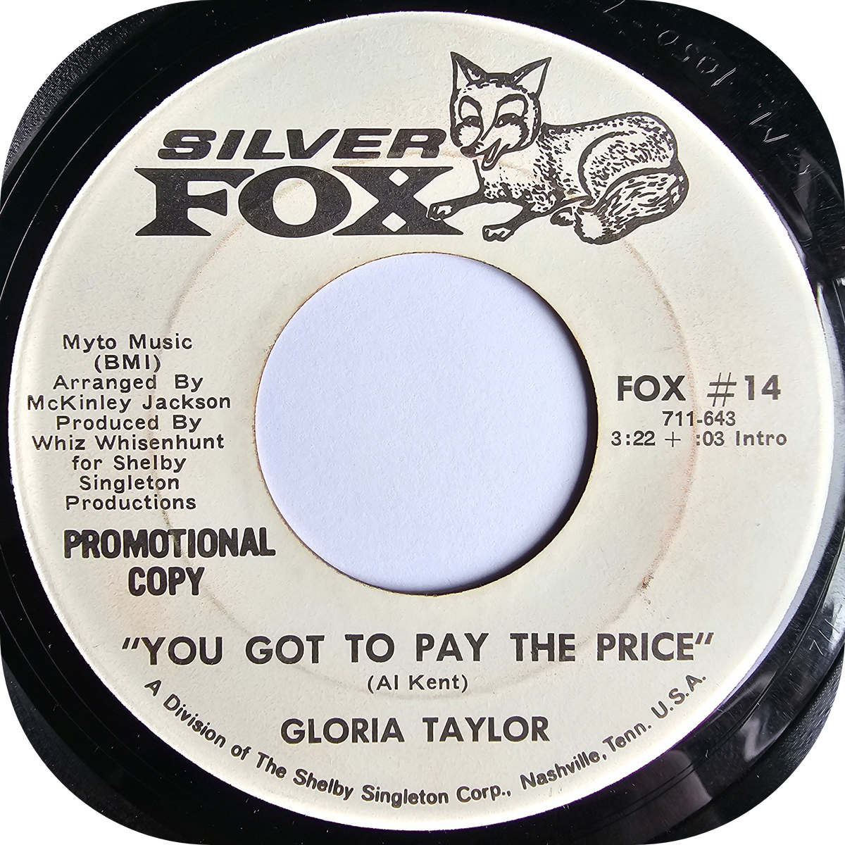 Gloria Taylor - You Got To Pay The Price - Silver Fox DEMO