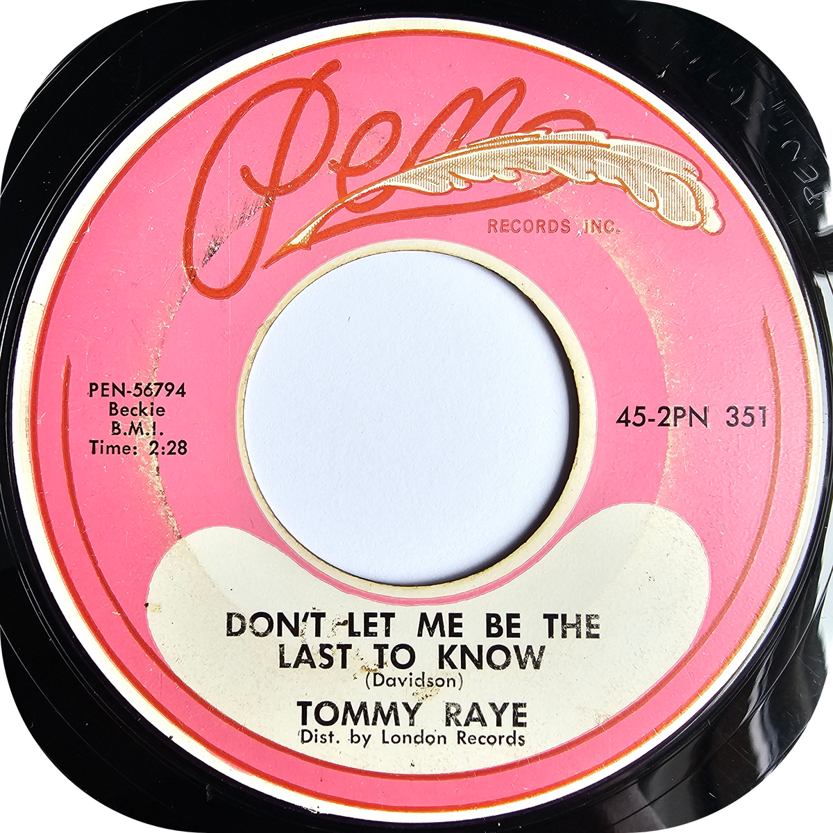 Tommy Raye - You Don't Love Me - Pen