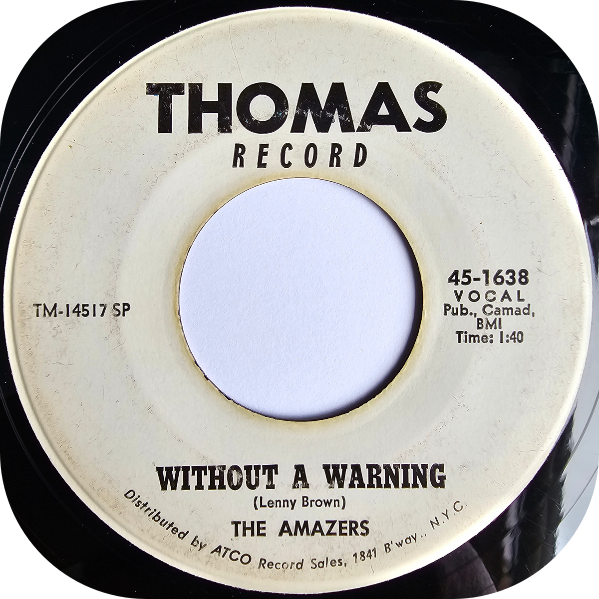 Amazers, The - Without A Warning - Thomas DEMO