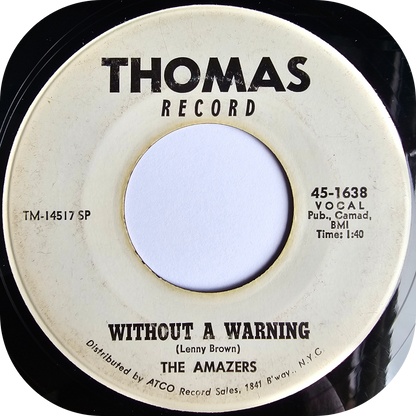 Amazers, The - Without A Warning - Thomas DEMO