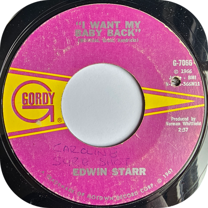 Edwin Starr - I Want My Baby Back - Gordy