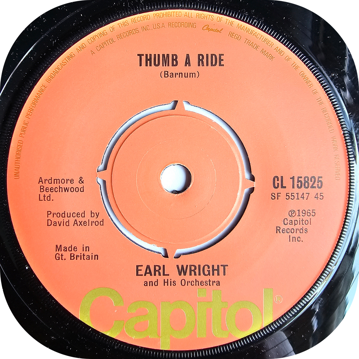 Earl Wright - Thumb A Ride - Capitol