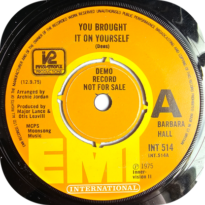 Barbara Hall - You Brought It On Yourself - EMI DEMO