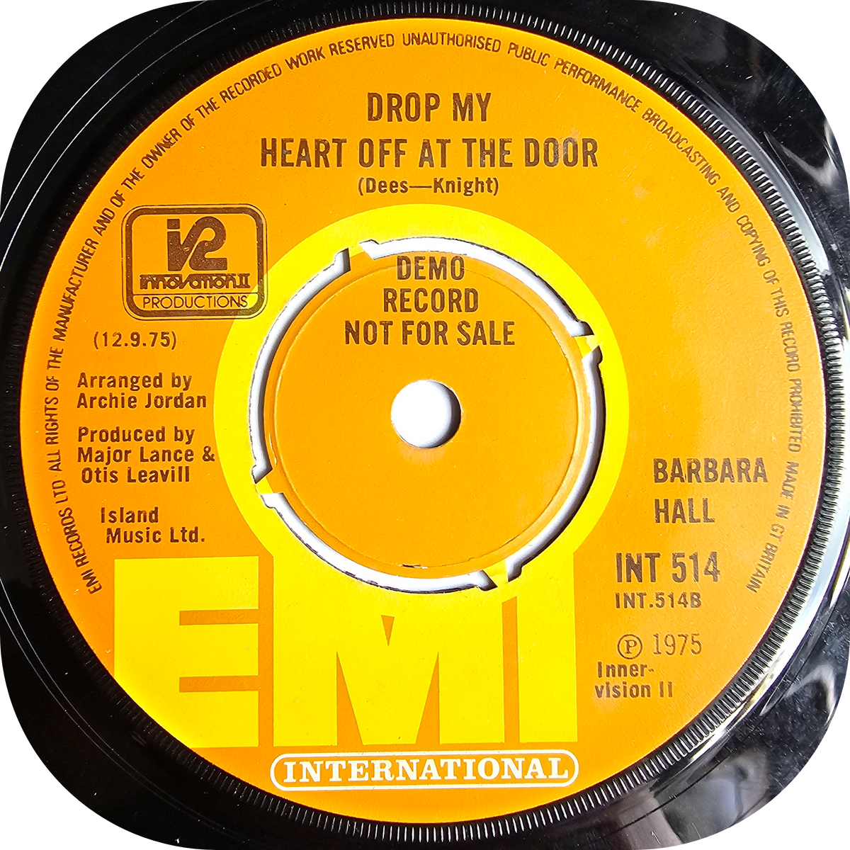Barbara Hall - You Brought It On Yourself - EMI DEMO