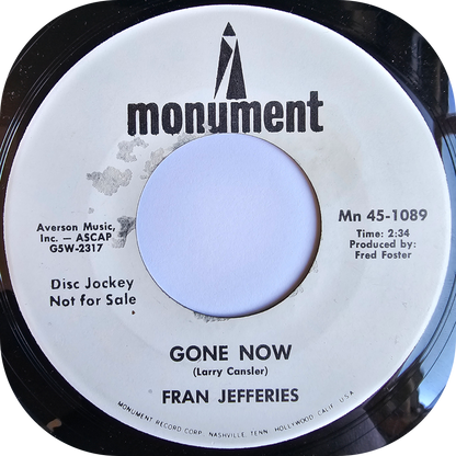 Fran Jefferies - Gone Now - Monument DEMO