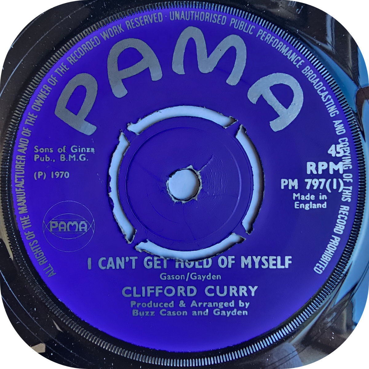 Clifford Curry - I Can't Get A Hold Of Myself - Pama