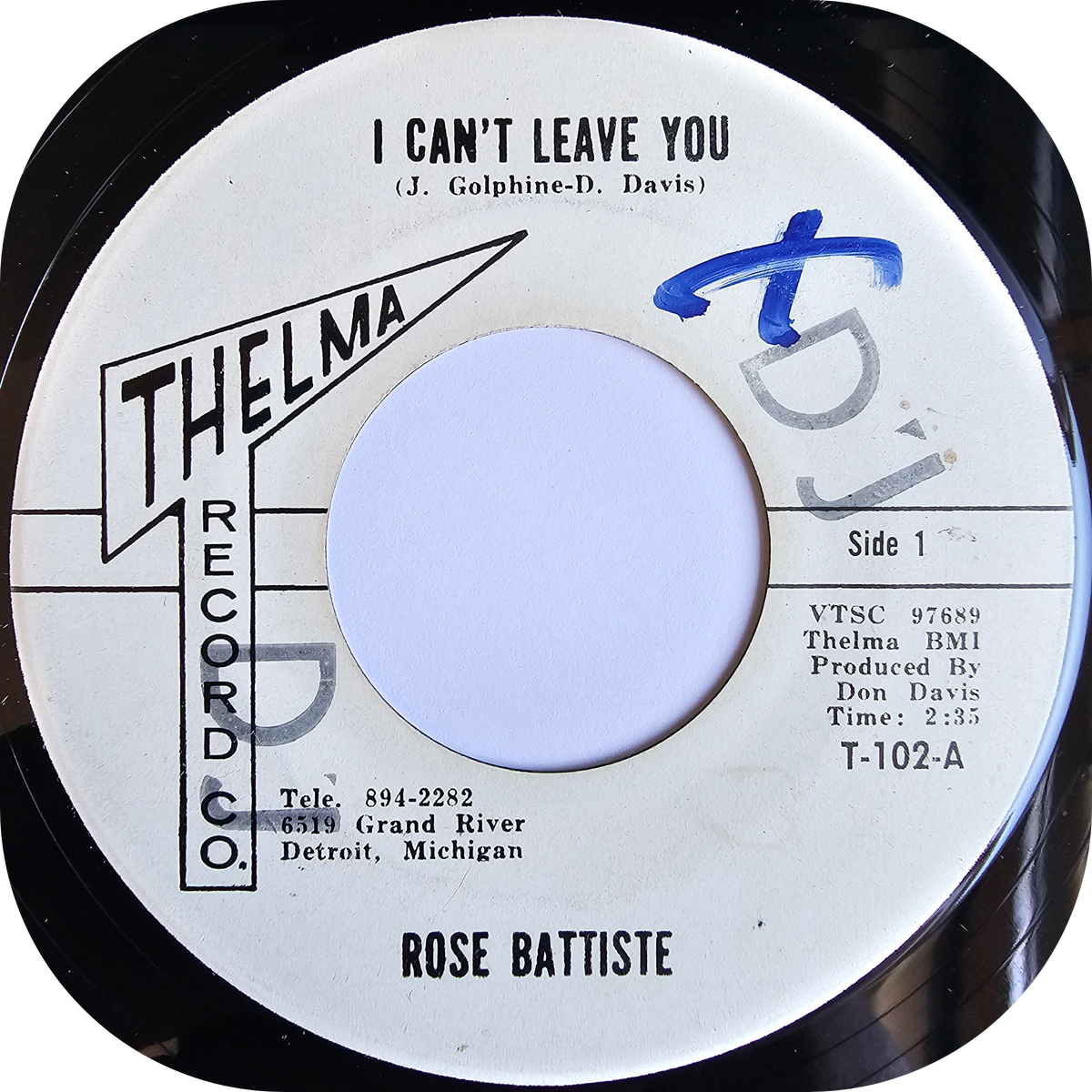 Rose Battiste - I Can't Leave You - Thelma DEMO