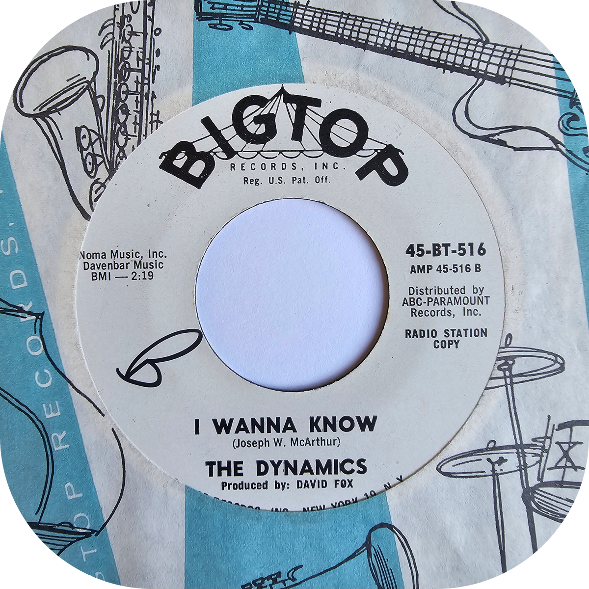 Dynamics, The - I Wanna Know - Bigtop DEMO