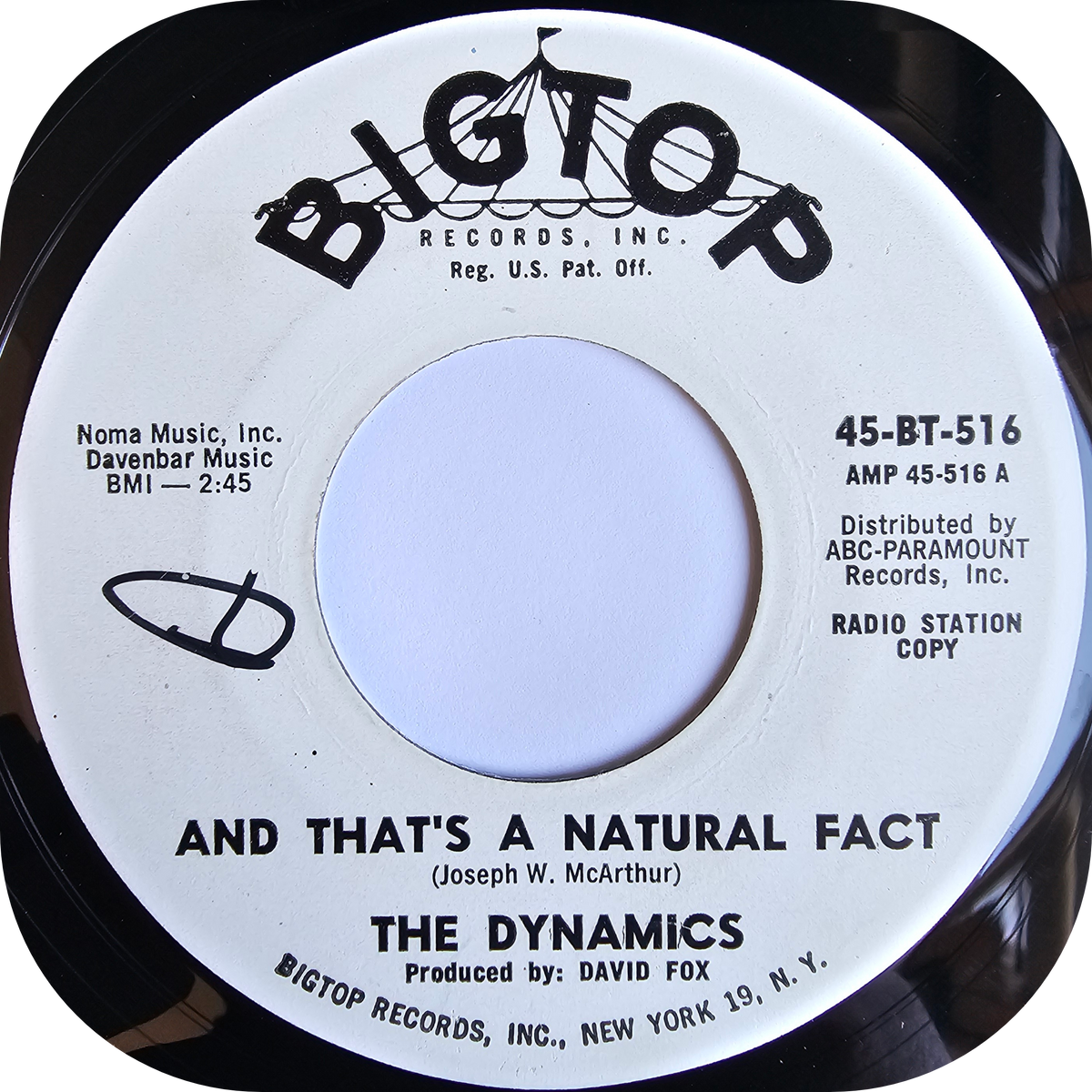 Dynamics, The - I Wanna Know - Bigtop DEMO