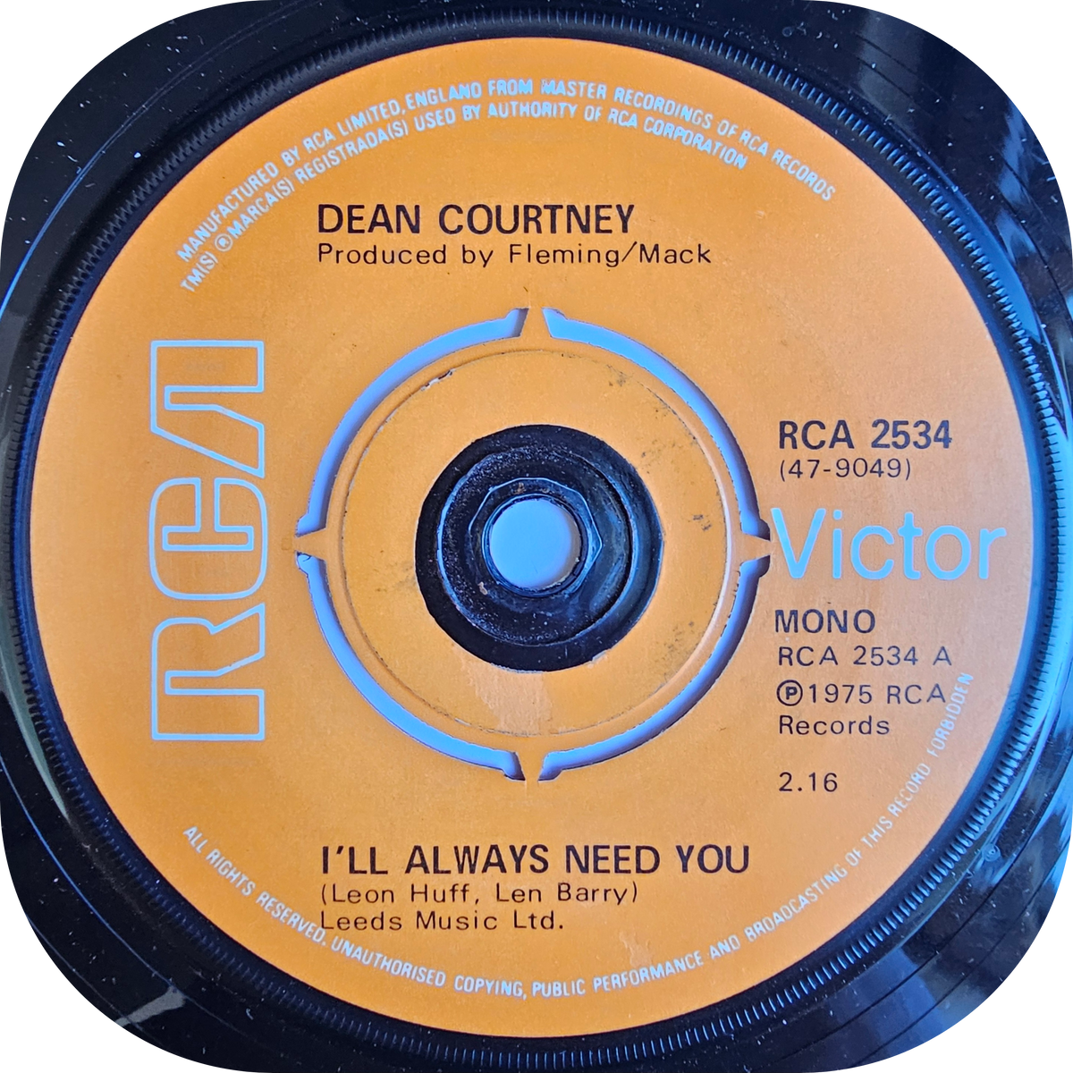 Dean Courtney - I'll Always Need You - RCA