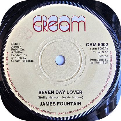 James Fountain - Seven Day Lover - Cream