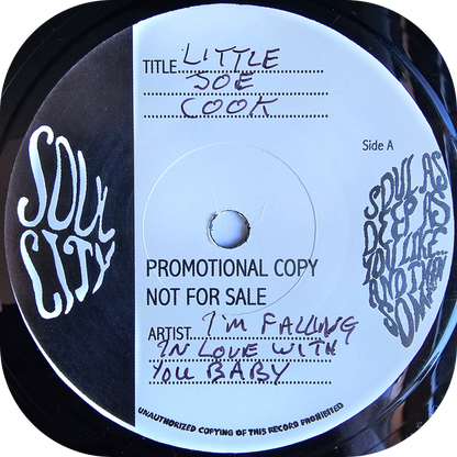 Little Joe Cook - I'm Falling In Love With You - Soul City TEST PRESS