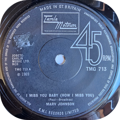 Marv Johnson - I Miss You Baby - Tamla Motown