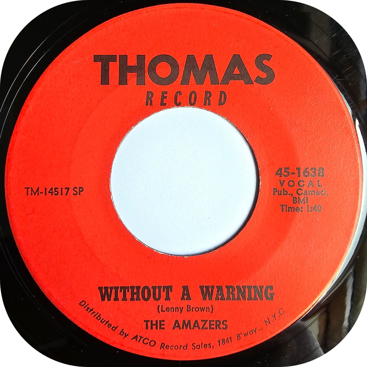 Amazers, The - Without A Warning - Thomas