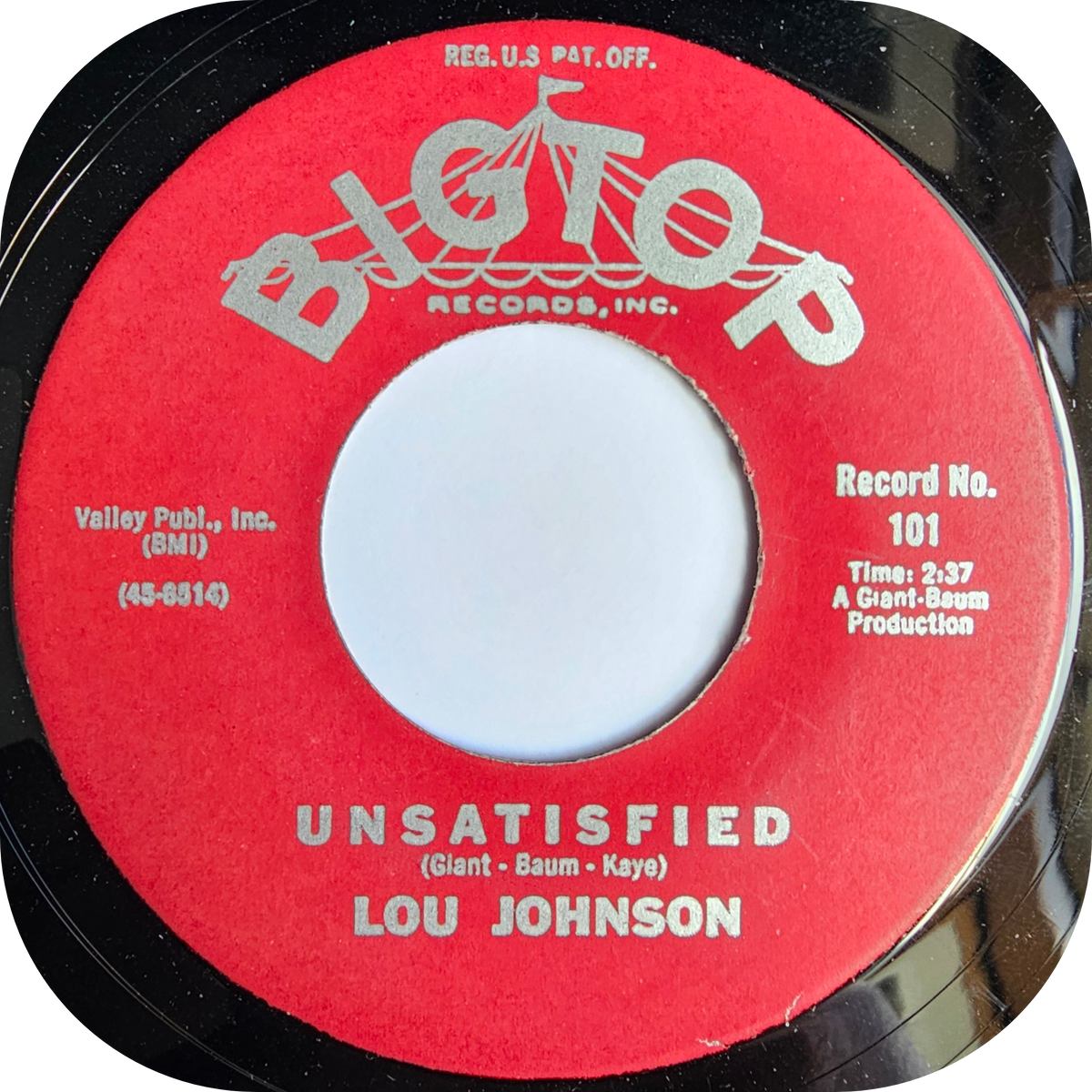 Lou Johnson - Unsatisfied - Big Top