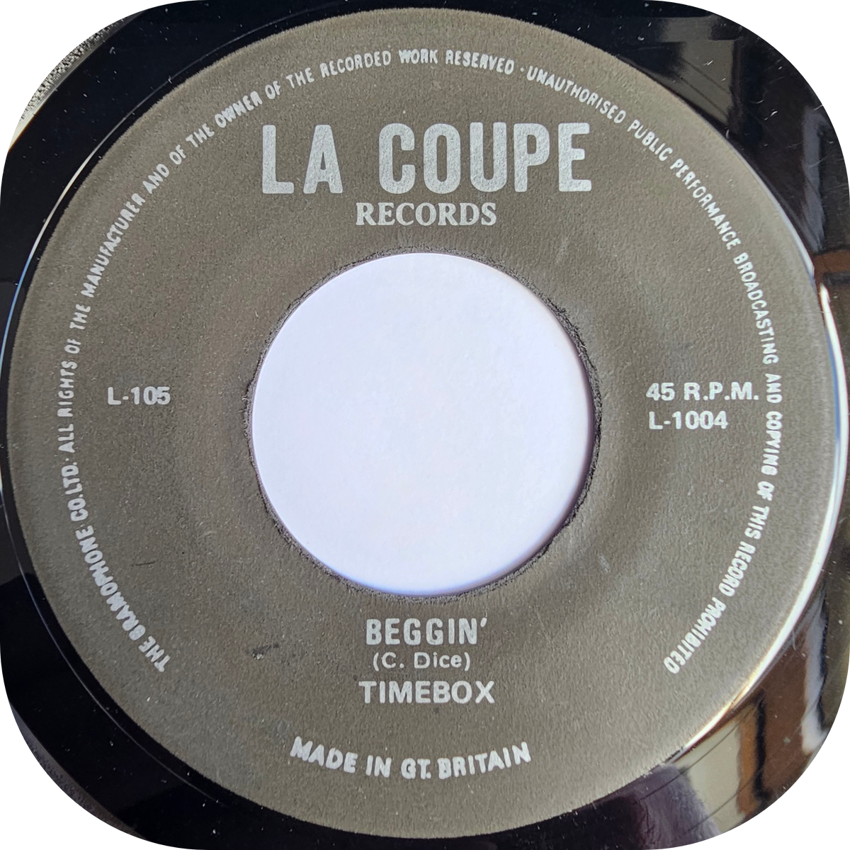 Timebox - Beggin' - La Coupe