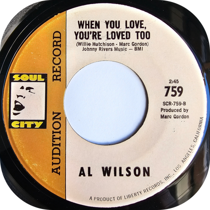 Al Wilson - Who Could Be Lovin' You - Soul City