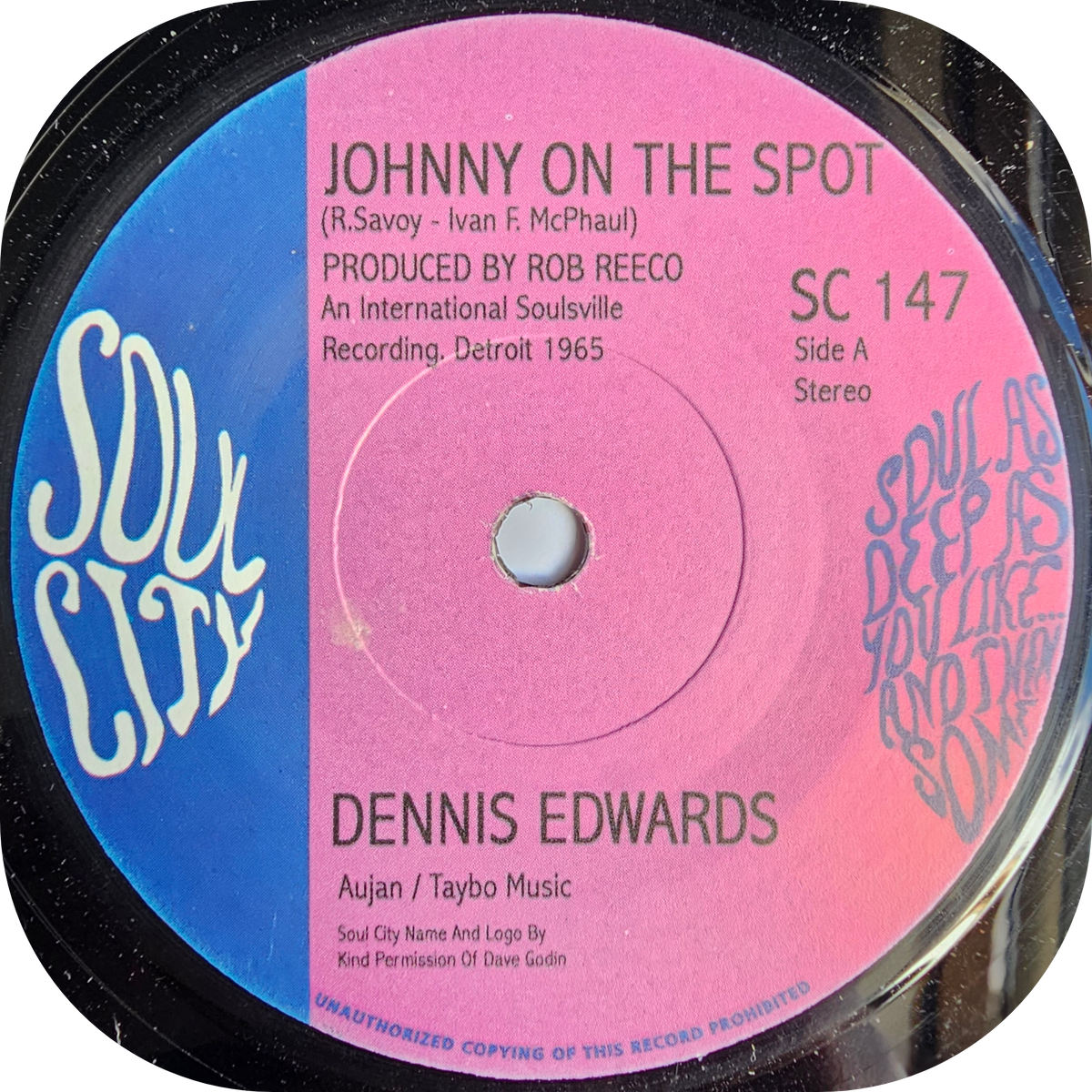 Dennis Edwards - Johnny On The Spot - Soul City