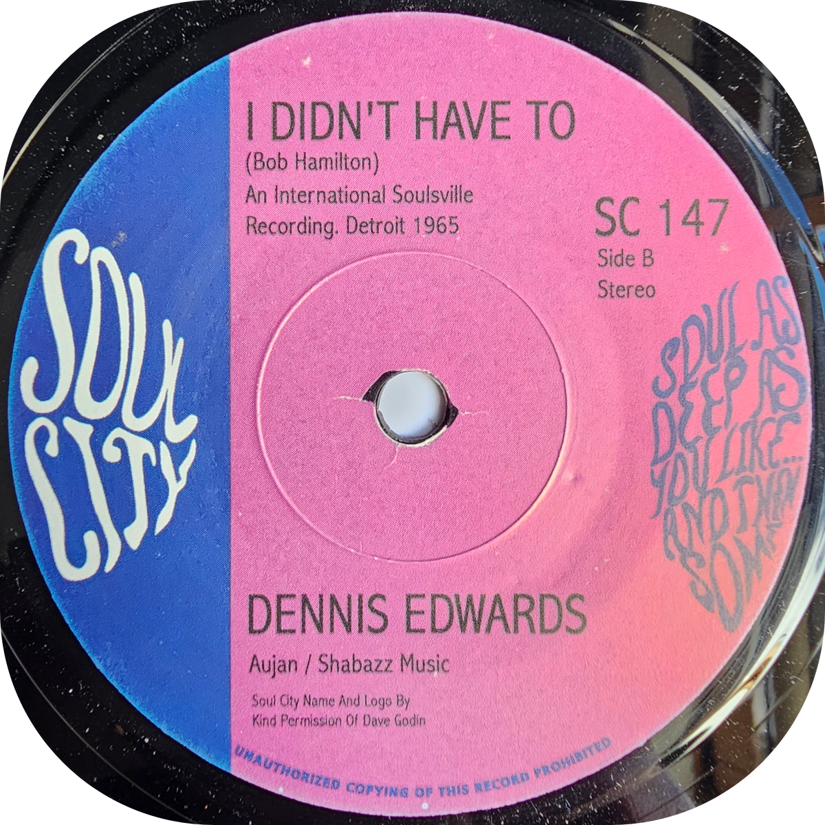 Dennis Edwards - Johnny On The Spot - Soul City