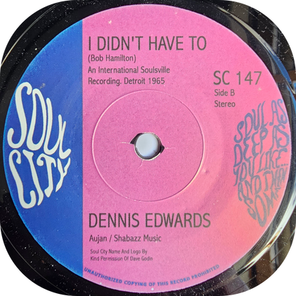 Dennis Edwards - Johnny On The Spot - Soul City