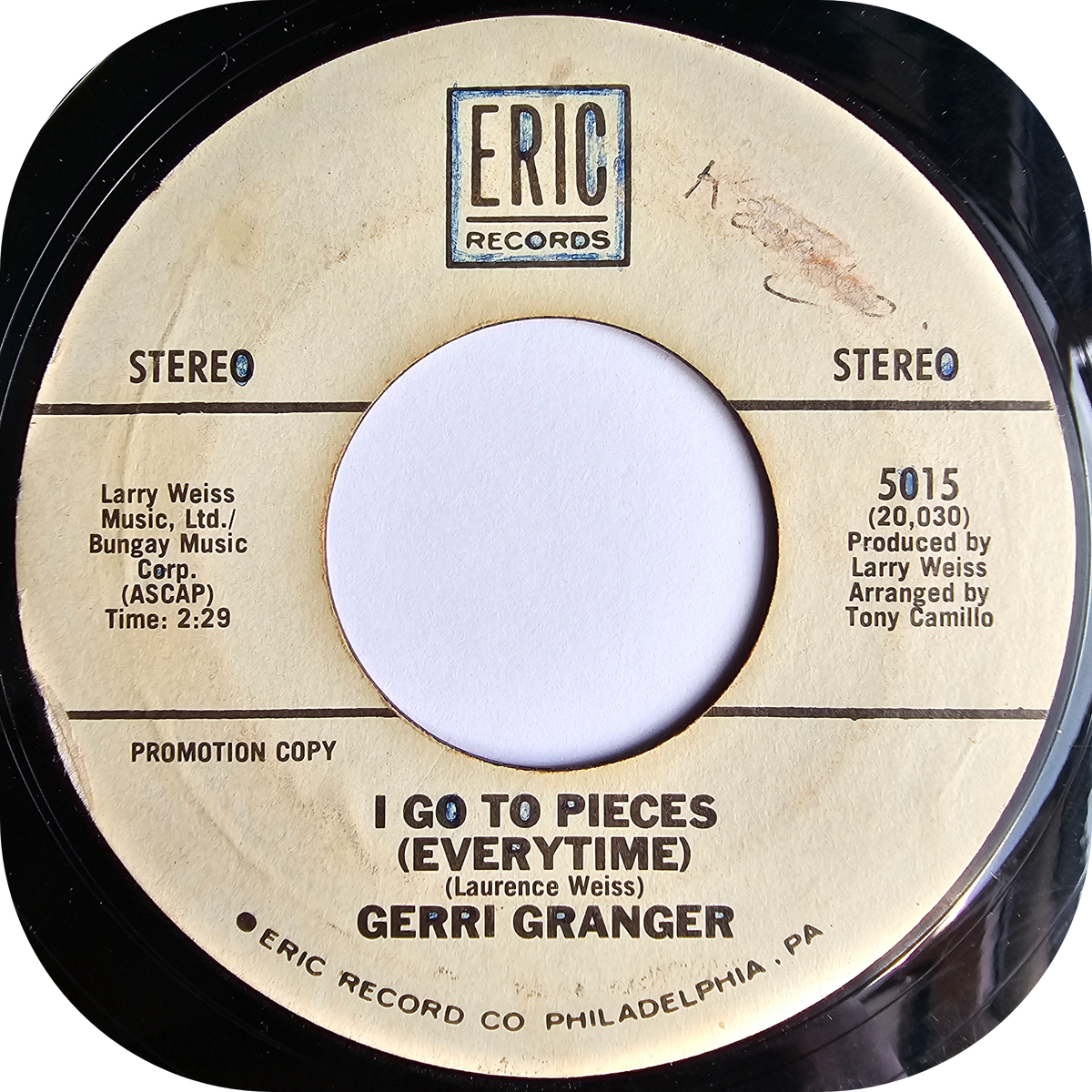 Gerri Granger - I Go To Pieces - Eric DEMO