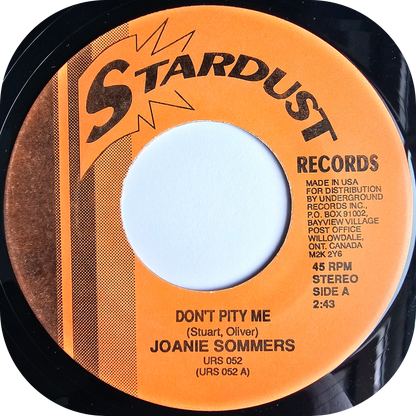 Joanie Sommers - Don't Pity Me - Stardust