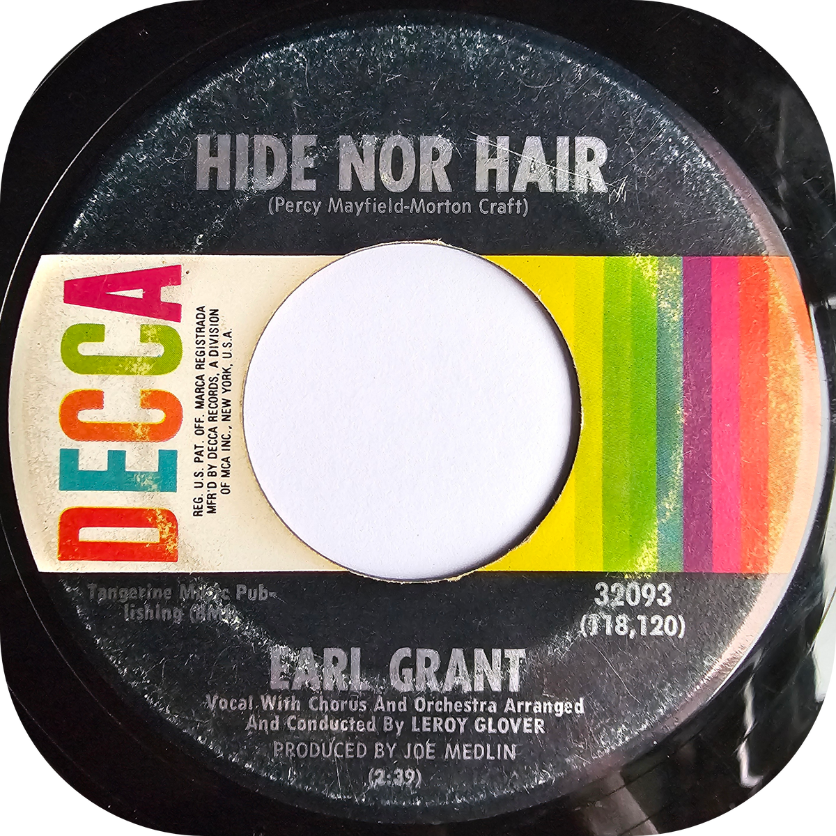 Earl Grant - Hide Nor Hair - Decca