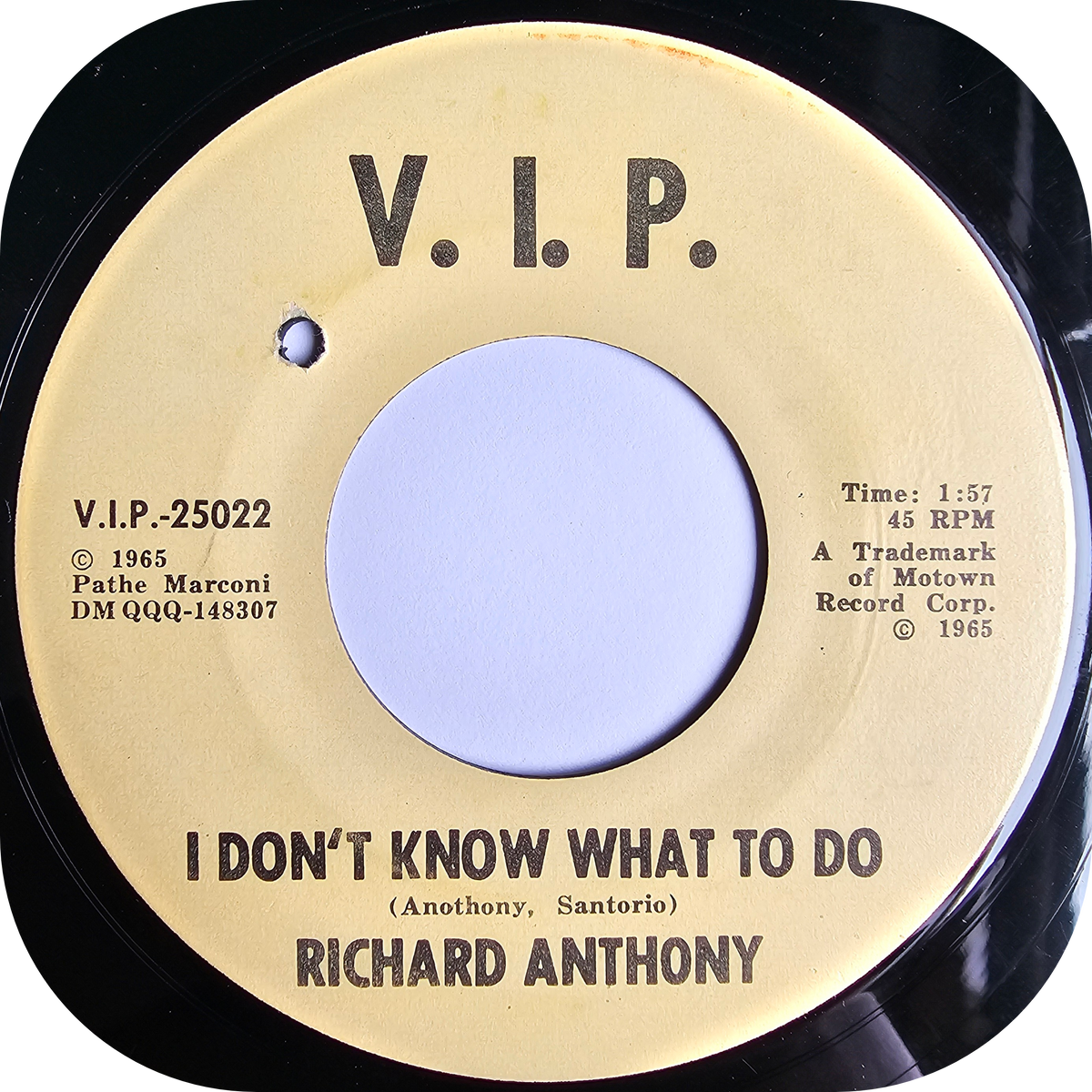 Richard Anthony - I Don't Know What To Do - V.I.P