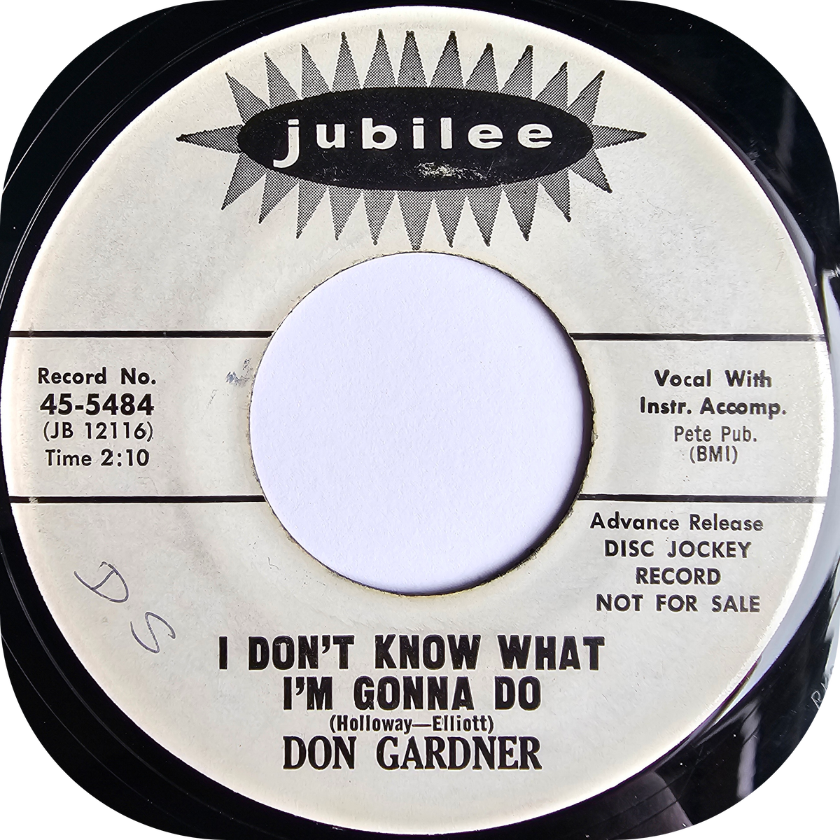 Don Gardner - I Don't Know What I'm Gonna Do - Jubilee DEMO