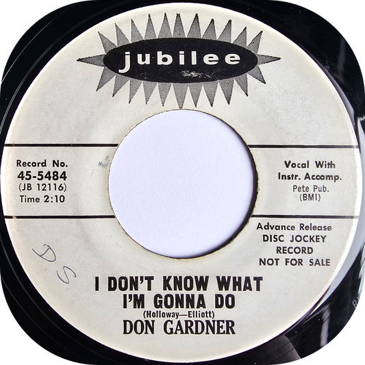Don Gardner - I Don't Know What I'm Gonna Do - Jubilee DEMO