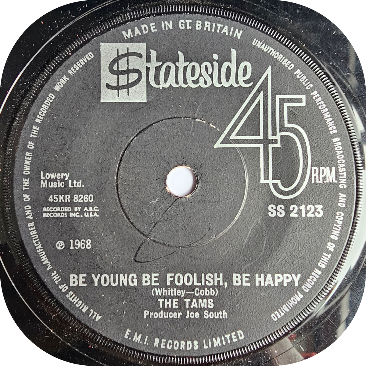 Tams, The - Be Young, Be Foolish, Be Happy - Stateside