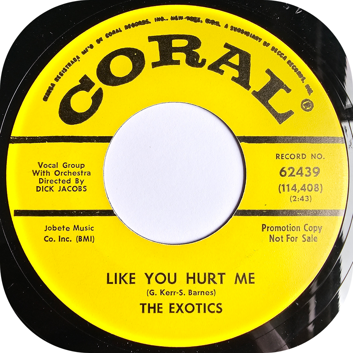Exotics, The - Like You Hurt Me - Coral DEMO